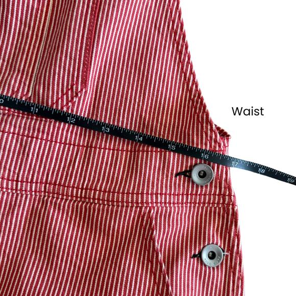 NWT Rag & Bone Red & White Striped Workwear Overalls – Size S – Retail $550 - Picture 6 of 8